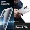 image:imageJETech Case for Samsung Galaxy A14 AntiYellowing Clear  Shockproof Protection Scratch Resistant Hard PC Back Durable Transparent TPU BumperClear