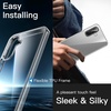 image:imageJETech Case for Samsung Galaxy A14 AntiYellowing Clear  Shockproof Protection Scratch Resistant Hard PC Back Durable Transparent TPU BumperClear