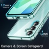 image:imageJETech Case for Samsung Galaxy A14 AntiYellowing Clear  Shockproof Protection Scratch Resistant Hard PC Back Durable Transparent TPU BumperLight Green