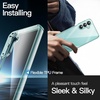 image:imageJETech Case for Samsung Galaxy A14 AntiYellowing Clear  Shockproof Protection Scratch Resistant Hard PC Back Durable Transparent TPU BumperLight Green
