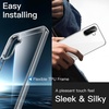 image:imageJETech Case for Samsung Galaxy A25 AntiYellowing Clear  Shockproof Protection Scratch Resistant Hard PC Back Durable Transparent TPU BumperClear
