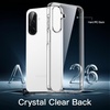 image:imageJETech Case for Samsung Galaxy A25 AntiYellowing Clear  Shockproof Protection Scratch Resistant Hard PC Back Durable Transparent TPU BumperClear