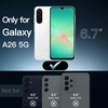 image:imageJETech Case for Samsung Galaxy A25 AntiYellowing Clear  Shockproof Protection Scratch Resistant Hard PC Back Durable Transparent TPU BumperClear
