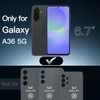 image:imageJETech Case for Samsung Galaxy A35 AntiYellowing Clear  Shockproof Protection Scratch Resistant Hard PC Back Durable Transparent TPU BumperBlack