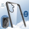 image:imageJETech Case for Samsung Galaxy A35 AntiYellowing Clear  Shockproof Protection Scratch Resistant Hard PC Back Durable Transparent TPU BumperBlack