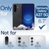 image:imageJETech Case for Samsung Galaxy A35 AntiYellowing Clear  Shockproof Protection Scratch Resistant Hard PC Back Durable Transparent TPU BumperBlack