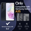 image:imageJETech Case for Samsung Galaxy A35 AntiYellowing Clear  Shockproof Protection Scratch Resistant Hard PC Back Durable Transparent TPU BumperBlack