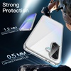 image:imageJETech Case for Samsung Galaxy A35 AntiYellowing Clear  Shockproof Protection Scratch Resistant Hard PC Back Durable Transparent TPU BumperClear