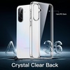 image:imageJETech Case for Samsung Galaxy A35 AntiYellowing Clear  Shockproof Protection Scratch Resistant Hard PC Back Durable Transparent TPU BumperClear
