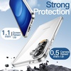 image:imageJETech Case for Samsung Galaxy A35 AntiYellowing Clear  Shockproof Protection Scratch Resistant Hard PC Back Durable Transparent TPU BumperClear