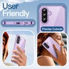 image:imageJETech Case for Samsung Galaxy A35 AntiYellowing Clear  Shockproof Protection Scratch Resistant Hard PC Back Durable Transparent TPU BumperLavender