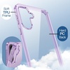 image:imageJETech Case for Samsung Galaxy A35 AntiYellowing Clear  Shockproof Protection Scratch Resistant Hard PC Back Durable Transparent TPU BumperLavender