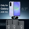 image:imageJETech Case for Samsung Galaxy A35 AntiYellowing Clear  Shockproof Protection Scratch Resistant Hard PC Back Durable Transparent TPU BumperLavender
