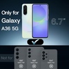 image:imageJETech Case for Samsung Galaxy A35 AntiYellowing Clear  Shockproof Protection Scratch Resistant Hard PC Back Durable Transparent TPU BumperLime