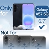 image:imageJETech Case for Samsung Galaxy A54 AntiYellowing Clear  Shockproof Protection Scratch Resistant Hard PC Back Durable Transparent TPU BumperBlack