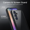 image:imageJETech Case for Samsung Galaxy A54 AntiYellowing Clear  Shockproof Protection Scratch Resistant Hard PC Back Durable Transparent TPU BumperBlack