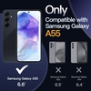 image:imageJETech Case for Samsung Galaxy A54 AntiYellowing Clear  Shockproof Protection Scratch Resistant Hard PC Back Durable Transparent TPU BumperBlack