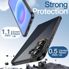 image:imageJETech Case for Samsung Galaxy A54 AntiYellowing Clear  Shockproof Protection Scratch Resistant Hard PC Back Durable Transparent TPU BumperBlack
