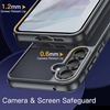 image:imageJETech Case for Samsung Galaxy A54 AntiYellowing Clear  Shockproof Protection Scratch Resistant Hard PC Back Durable Transparent TPU BumperBlack