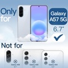 image:imageJETech Case for Samsung Galaxy A54 AntiYellowing Clear  Shockproof Protection Scratch Resistant Hard PC Back Durable Transparent TPU BumperIcyblue
