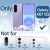 image:imageJETech Case for Samsung Galaxy A54 AntiYellowing Clear  Shockproof Protection Scratch Resistant Hard PC Back Durable Transparent TPU BumperLilac