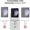 image:imageJETech Case for Samsung Galaxy S23 AntiYellowing Clear  Shockproof Protection Scratch Resistant Hard PC Back Durable Transparent TPU BumperBlack