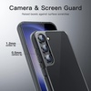 image:imageJETech Case for Samsung Galaxy S23 AntiYellowing Clear  Shockproof Protection Scratch Resistant Hard PC Back Durable Transparent TPU BumperBlack