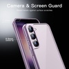 image:imageJETech Case for Samsung Galaxy S23 AntiYellowing Clear  Shockproof Protection Scratch Resistant Hard PC Back Durable Transparent TPU BumperPurple