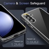 image:imageJETech Case for Samsung Galaxy S23 FE AntiYellowing Clear  Shockproof Protection Scratch Resistant Hard PC Back Durable Transparent TPU BumperBlack