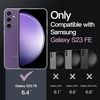 image:imageJETech Case for Samsung Galaxy S23 FE AntiYellowing Clear  Shockproof Protection Scratch Resistant Hard PC Back Durable Transparent TPU BumperDeep Purple