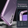 image:imageJETech Case for Samsung Galaxy S23 FE AntiYellowing Clear  Shockproof Protection Scratch Resistant Hard PC Back Durable Transparent TPU BumperPurple