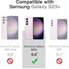 image:imageJETech Case for Samsung Galaxy S23 Plus AntiYellowing Clear  Shockproof Protection Scratch Resistant Hard PC Back Durable Transparent TPU BumperClear