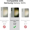 image:imageJETech Case for Samsung Galaxy S23 Plus AntiYellowing Clear  Shockproof Protection Scratch Resistant Hard PC Back Durable Transparent TPU BumperGreen