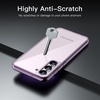 image:imageJETech Case for Samsung Galaxy S23 Plus AntiYellowing Clear  Shockproof Protection Scratch Resistant Hard PC Back Durable Transparent TPU BumperPurple