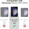 image:imageJETech Case for Samsung Galaxy S23 Ultra AntiYellowing Clear  Shockproof Protection Scratch Resistant Hard PC Back Durable Transparent TPU BumperBlack