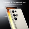 image:imageJETech Case for Samsung Galaxy S23 Ultra AntiYellowing Clear  Shockproof Protection Scratch Resistant Hard PC Back Durable Transparent TPU BumperClear