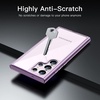 image:imageJETech Case for Samsung Galaxy S23 Ultra AntiYellowing Clear  Shockproof Protection Scratch Resistant Hard PC Back Durable Transparent TPU BumperPurple