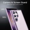 image:imageJETech Case for Samsung Galaxy S23 Ultra AntiYellowing Clear  Shockproof Protection Scratch Resistant Hard PC Back Durable Transparent TPU BumperPurple