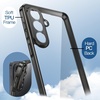image:imageJETech Case for Samsung Galaxy S24 AntiYellowing Clear  Shockproof Protection Scratch Resistant Hard PC Back Durable Transparent TPU BumperBlack