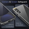image:imageJETech Case for Samsung Galaxy S24 AntiYellowing Clear  Shockproof Protection Scratch Resistant Hard PC Back Durable Transparent TPU BumperBlack
