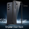 image:imageJETech Case for Samsung Galaxy S24 AntiYellowing Clear  Shockproof Protection Scratch Resistant Hard PC Back Durable Transparent TPU BumperBlack