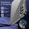 image:imageJETech Case for Samsung Galaxy S24 AntiYellowing Clear  Shockproof Protection Scratch Resistant Hard PC Back Durable Transparent TPU BumperBlack