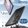 image:imageJETech Case for Samsung Galaxy S24 AntiYellowing Clear  Shockproof Protection Scratch Resistant Hard PC Back Durable Transparent TPU BumperBlack