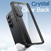 image:imageJETech Case for Samsung Galaxy S24 AntiYellowing Clear  Shockproof Protection Scratch Resistant Hard PC Back Durable Transparent TPU BumperBlack