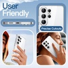 image:imageJETech Case for Samsung Galaxy S24 AntiYellowing Clear  Shockproof Protection Scratch Resistant Hard PC Back Durable Transparent TPU BumperClear