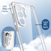 image:imageJETech Case for Samsung Galaxy S24 AntiYellowing Clear  Shockproof Protection Scratch Resistant Hard PC Back Durable Transparent TPU BumperClear