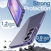 image:imageJETech Case for Samsung Galaxy S24 AntiYellowing Clear  Shockproof Protection Scratch Resistant Hard PC Back Durable Transparent TPU BumperCobalt Violet