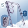 image:imageJETech Case for Samsung Galaxy S24 AntiYellowing Clear  Shockproof Protection Scratch Resistant Hard PC Back Durable Transparent TPU BumperCobalt Violet