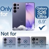image:imageJETech Case for Samsung Galaxy S24 AntiYellowing Clear  Shockproof Protection Scratch Resistant Hard PC Back Durable Transparent TPU BumperHeron Purple