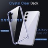 image:imageJETech Case for Samsung Galaxy S24 AntiYellowing Clear  Shockproof Protection Scratch Resistant Hard PC Back Durable Transparent TPU BumperIcyblue